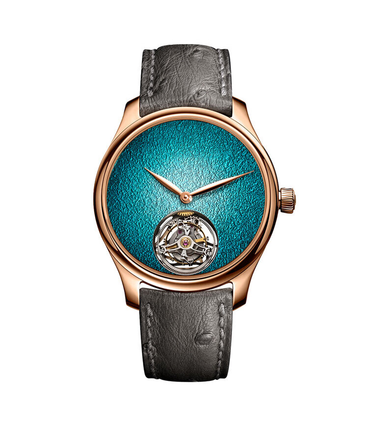 hmoser Endeavour Tourbillon Concept Turquoise Enamel Front