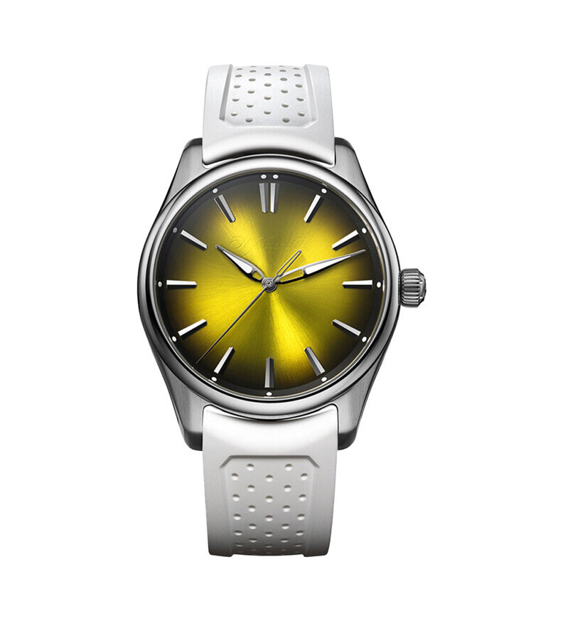 HMoser Pioneer CentreSeconds Sunny Side Up front