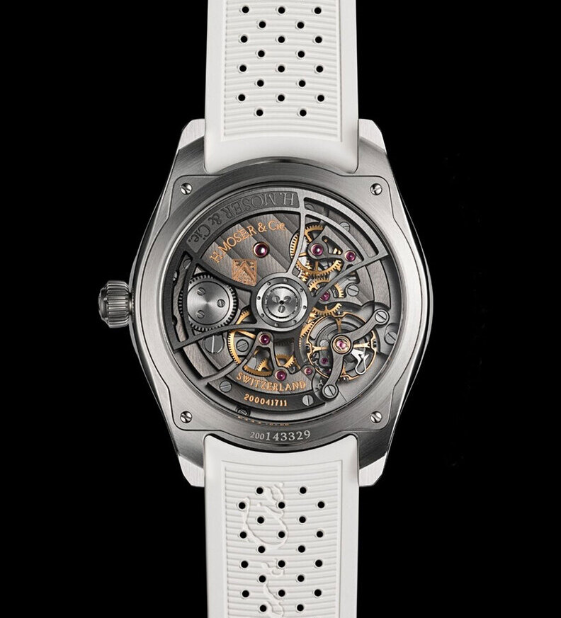 HMoser Pioneer CentreSeconds Sunny Side Up caseback