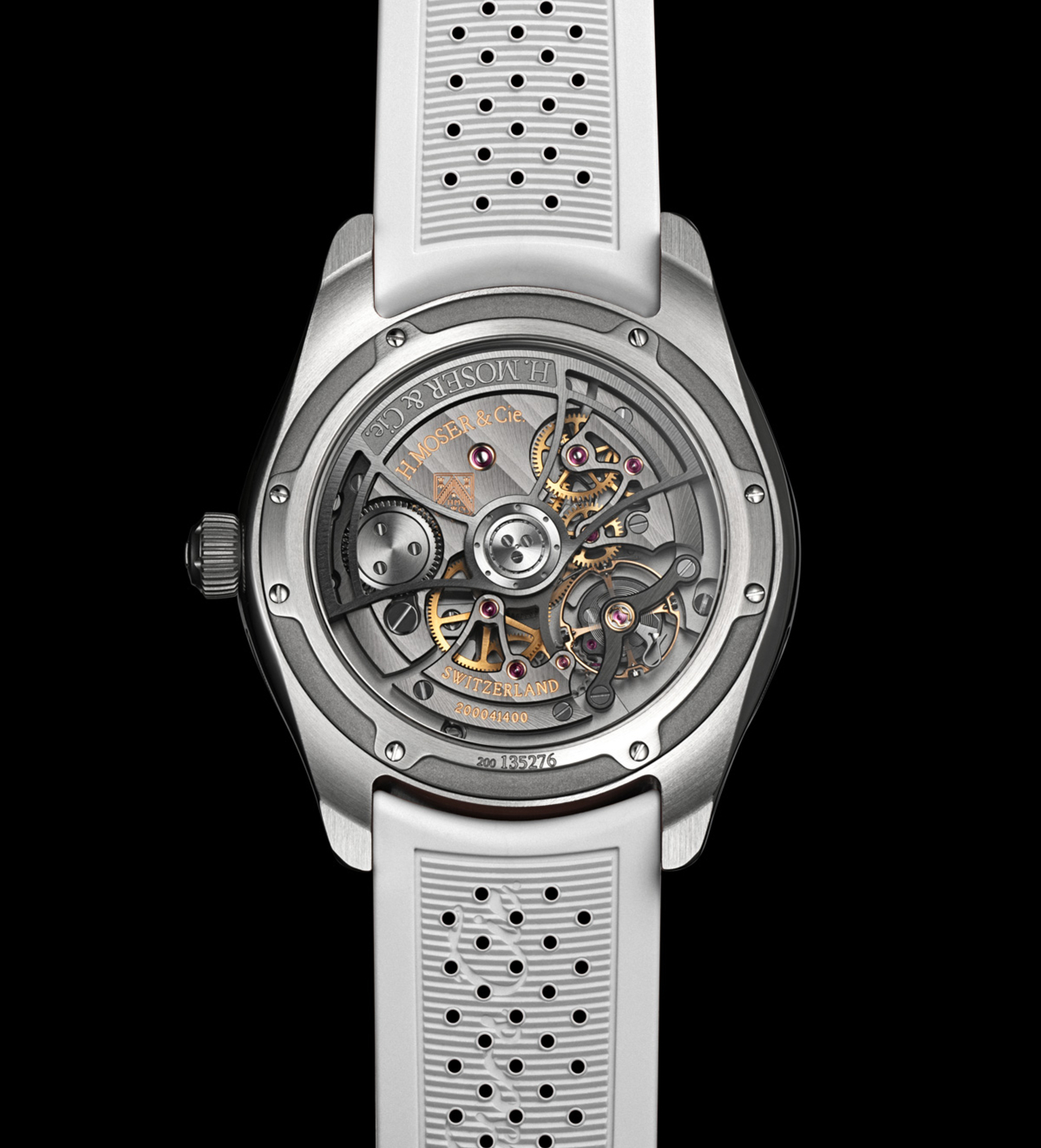 hmoser Pioneer Centre Seconds Spiced Aqua caseback