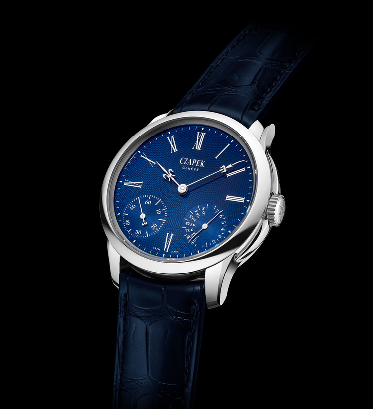 quai des bergues sapphire blue s dial