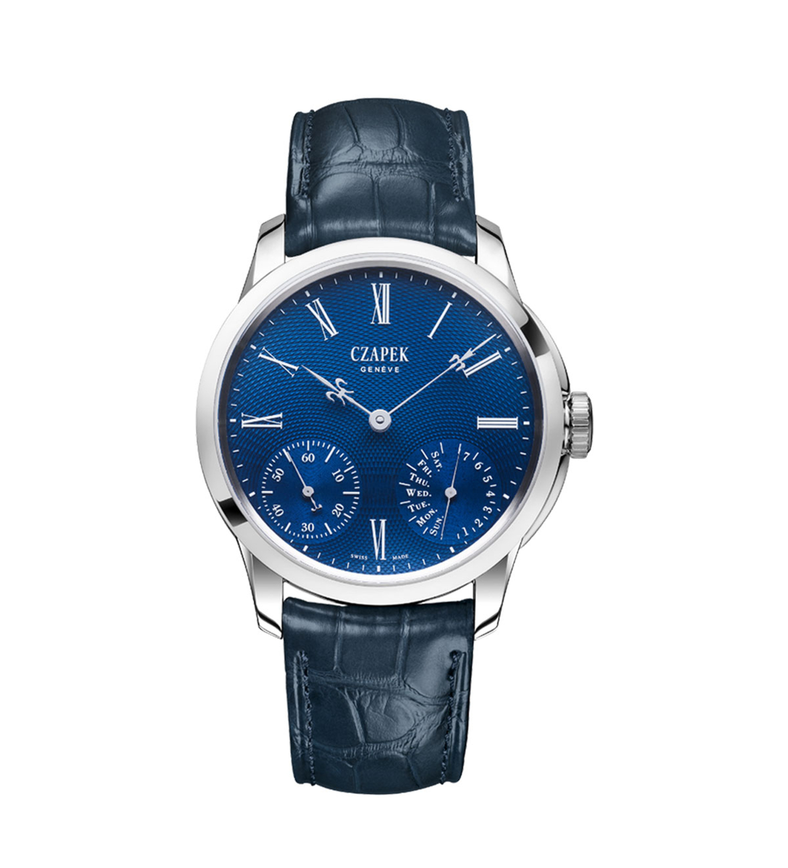 quai des bergues sapphire blue s front
