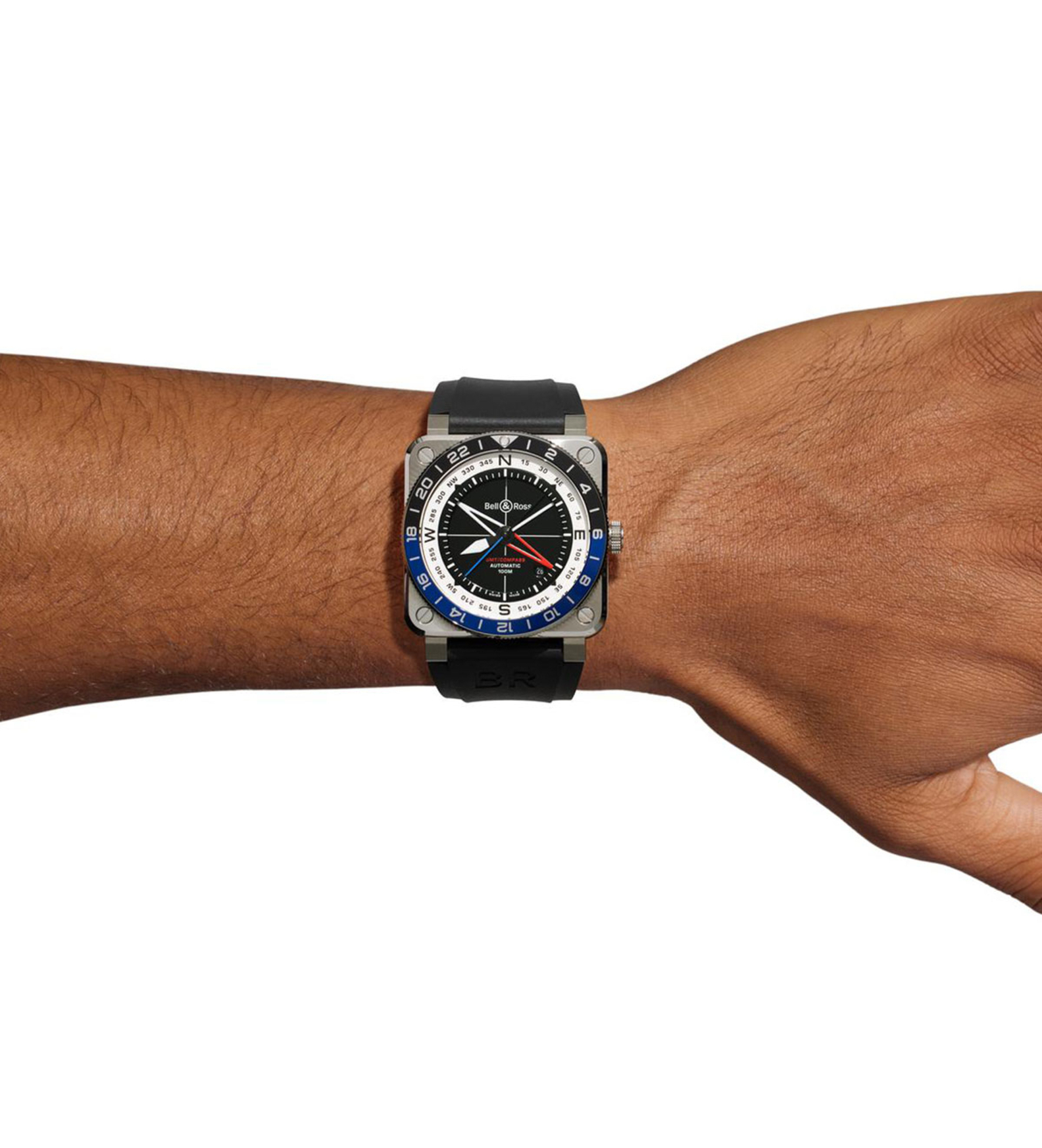bellross BR 03 gmt compass wristshot