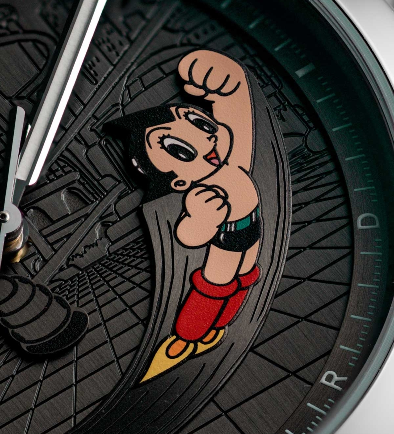 louis erard 2340 astro boy dial macro