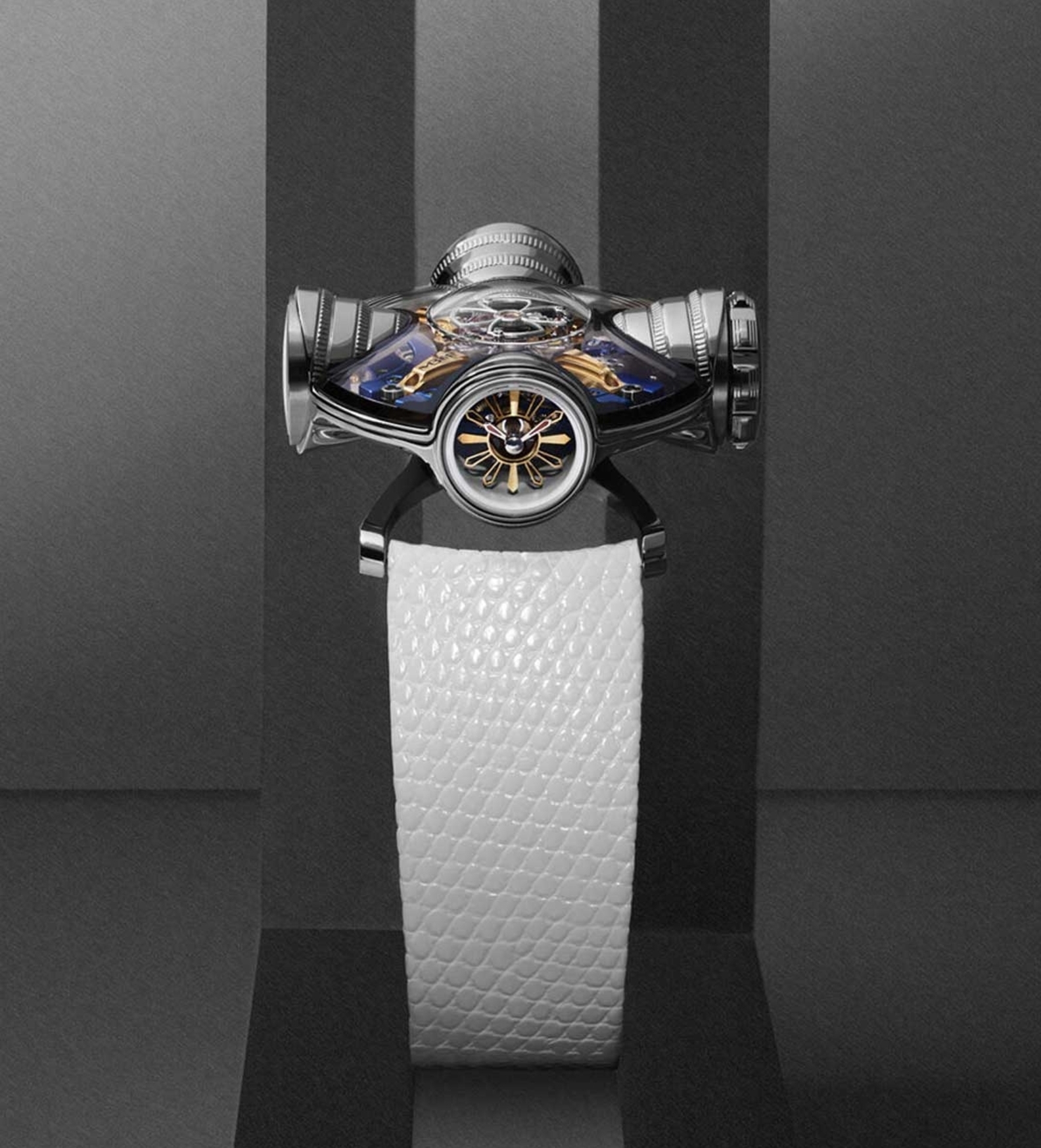 MBF HM 11 art deco blue watch