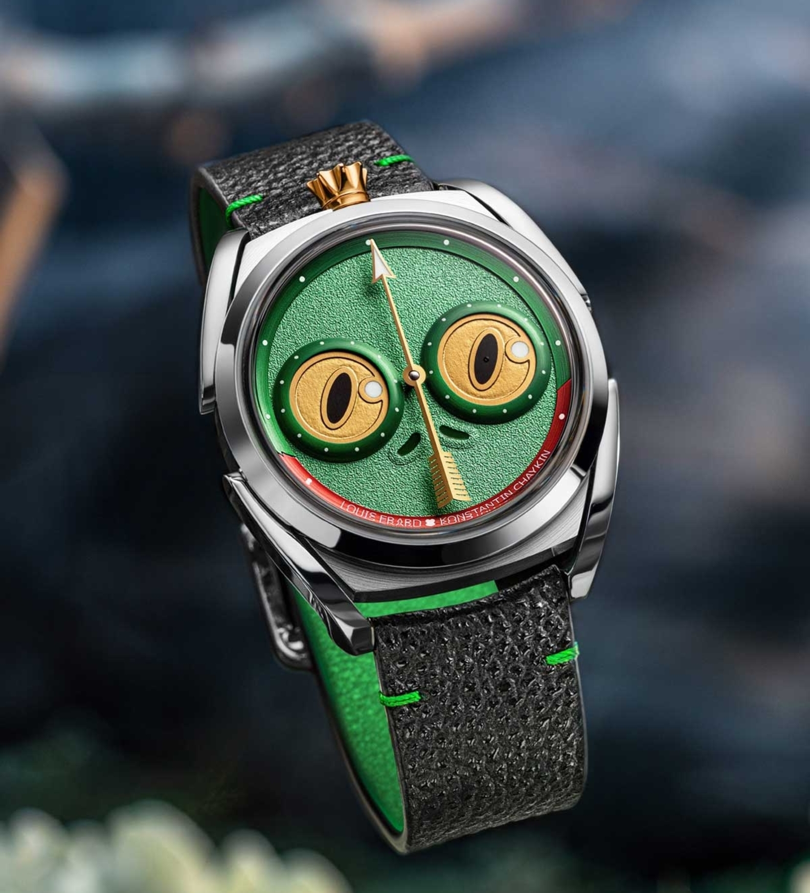 Louis Erard Konstantin Chaykin Unfrogettable Green watch