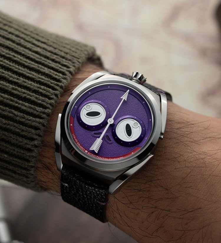 Louis Erard Konstantin Chaykin Unfrogettable Purple wristshot