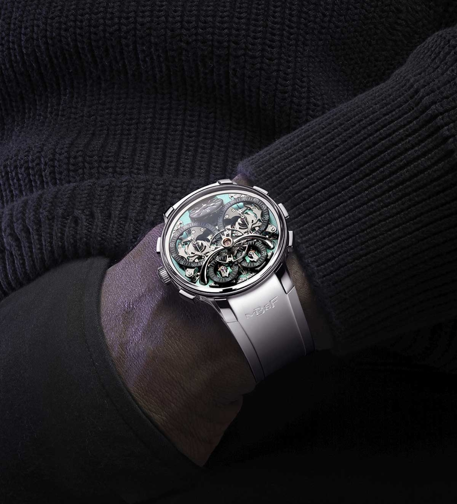 mbandf LM sequential evo aquamarine wristshot