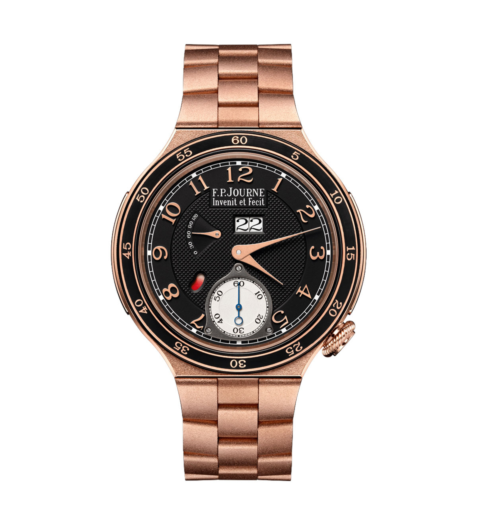Automatique Reserve Black Dial Gold front