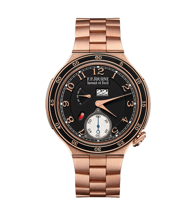 Automatique Reserve Black Dial Gold front