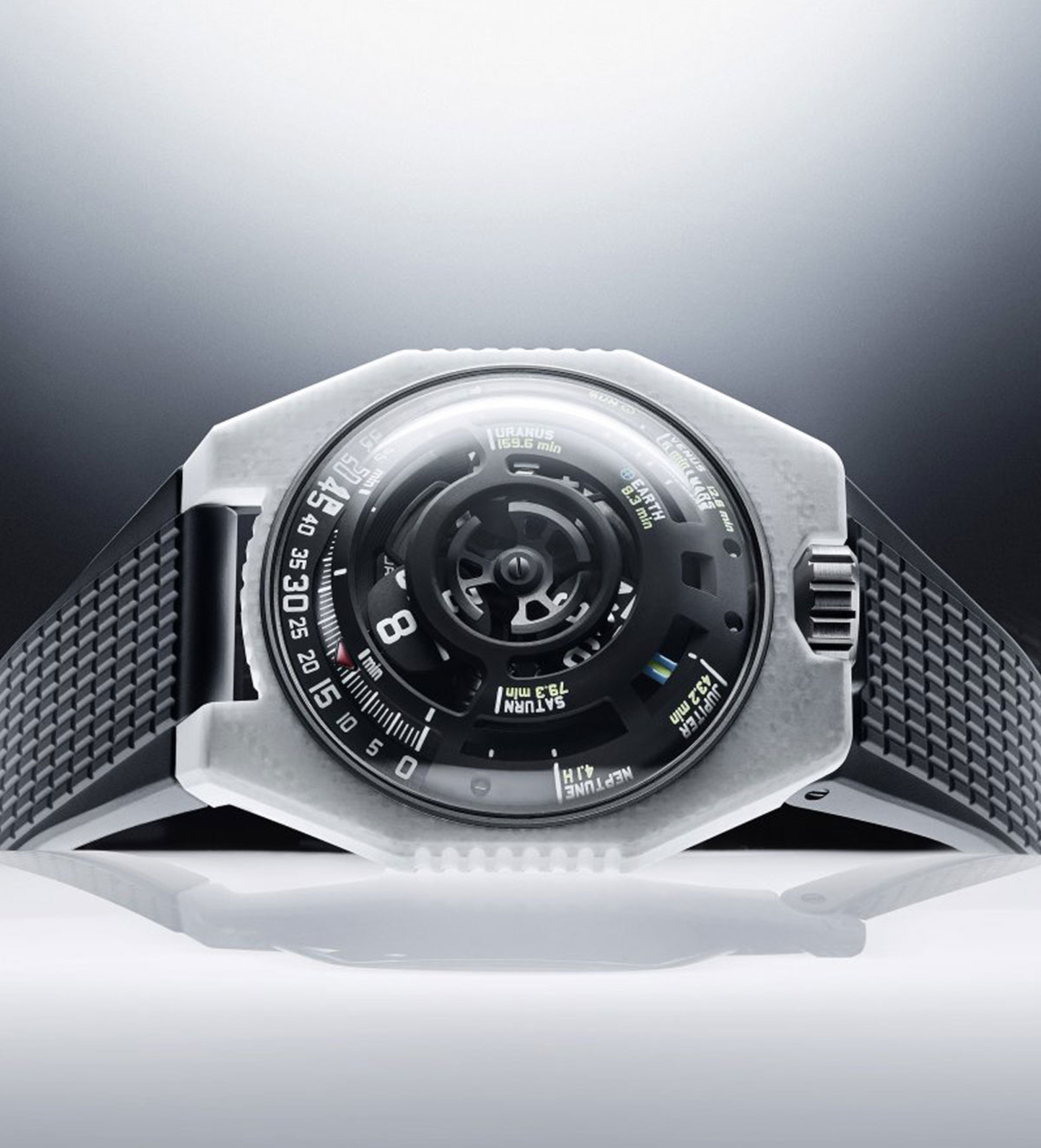 urwerk ur 100v ls ceramic watch