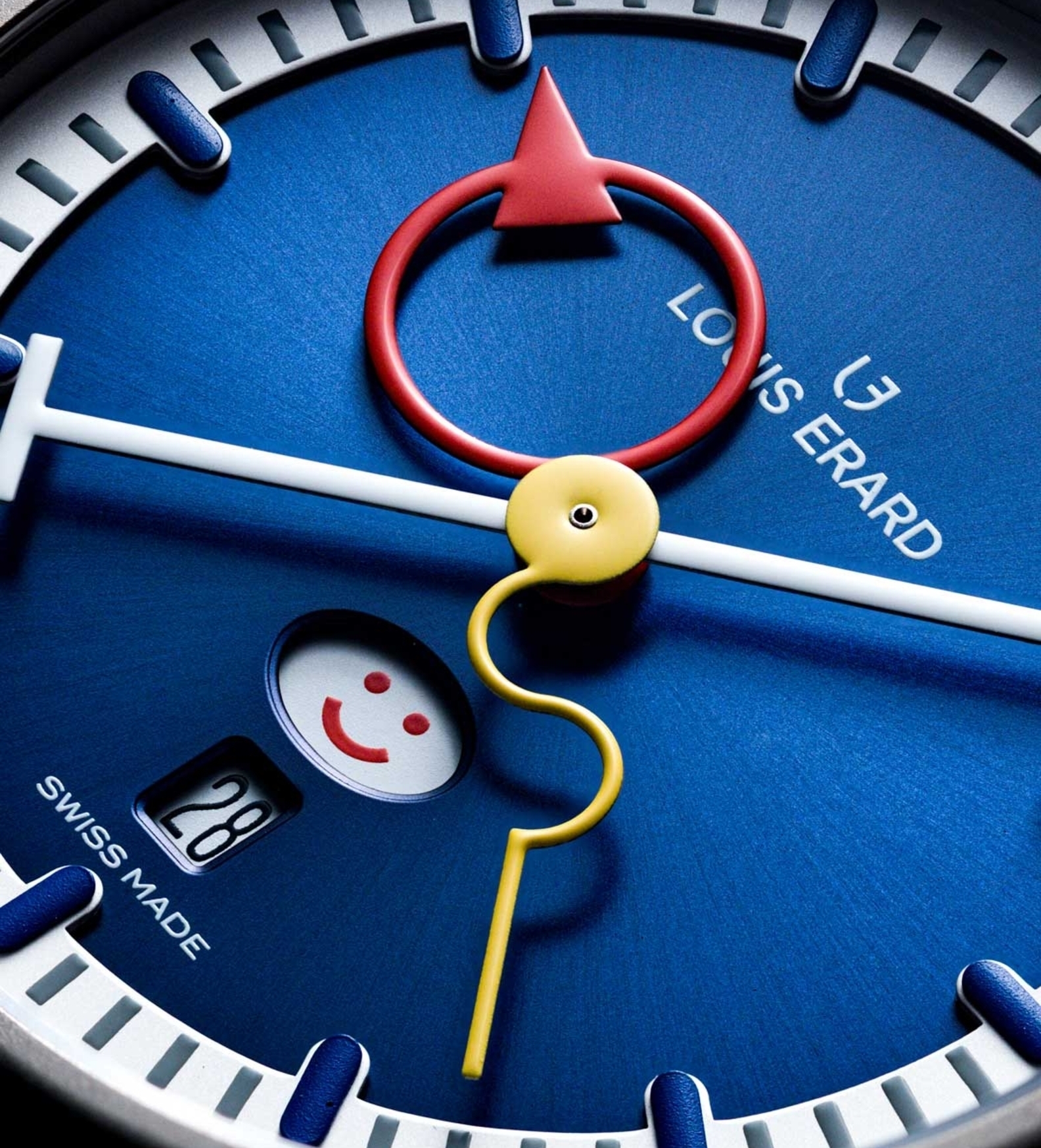 Louis Erard Alain Silberstein smile Day Blue Dial