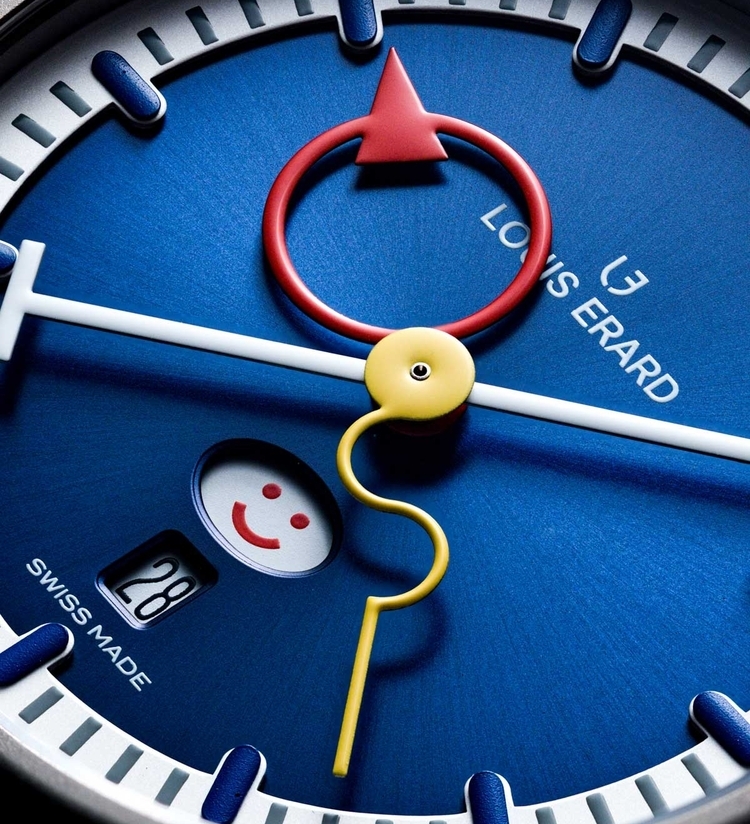 Louis Erard Alain Silberstein smile Day Blue Dial