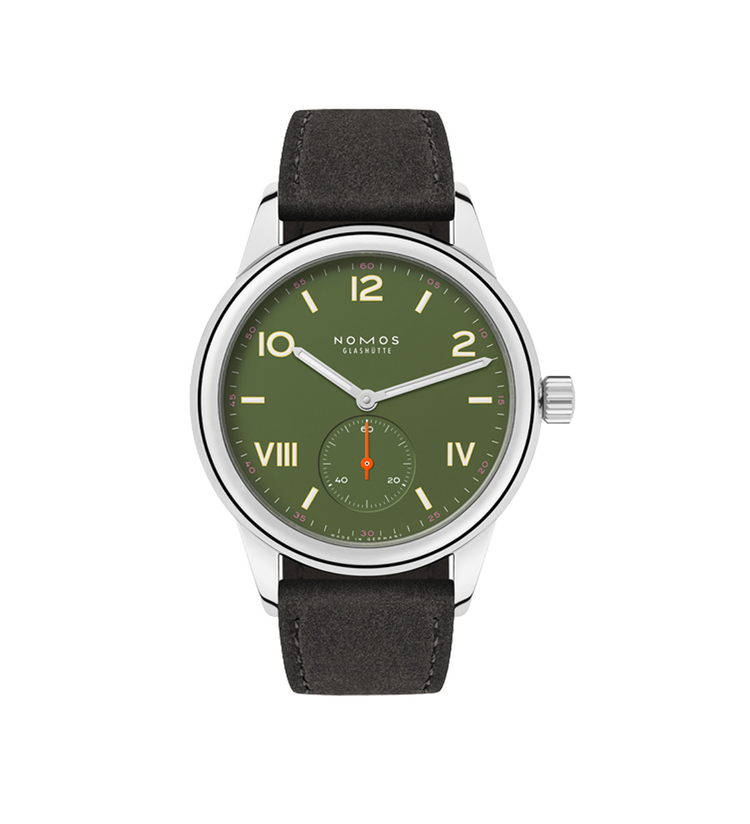 Nomos Club Campus 38 All Olive Front