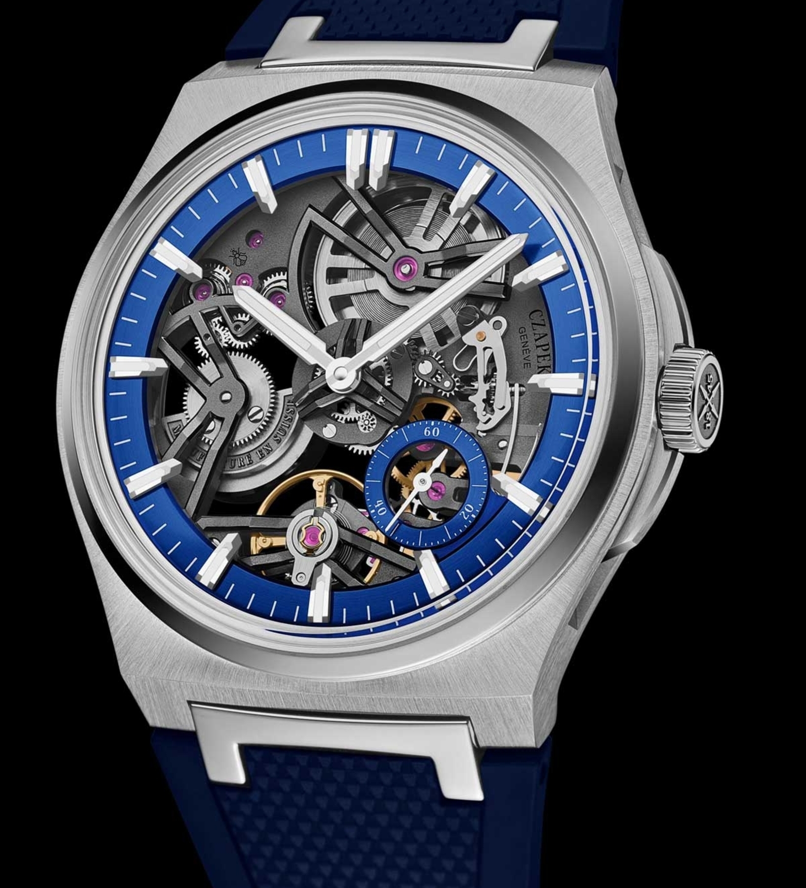 czapek antarctique titanium revelation cosmic blue dial