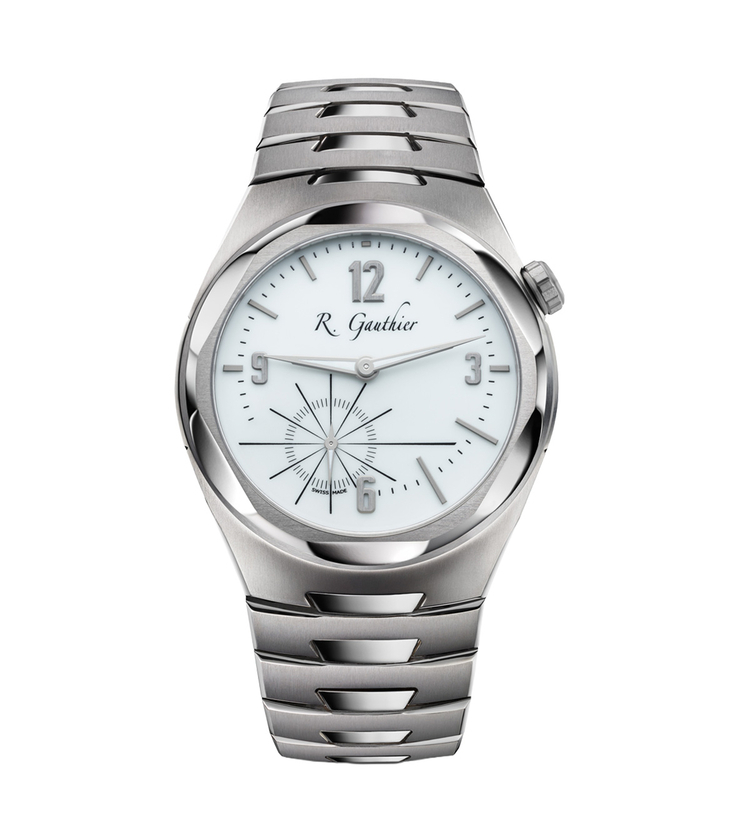 romain gauthier c titanium edition bracelet lumen dial front