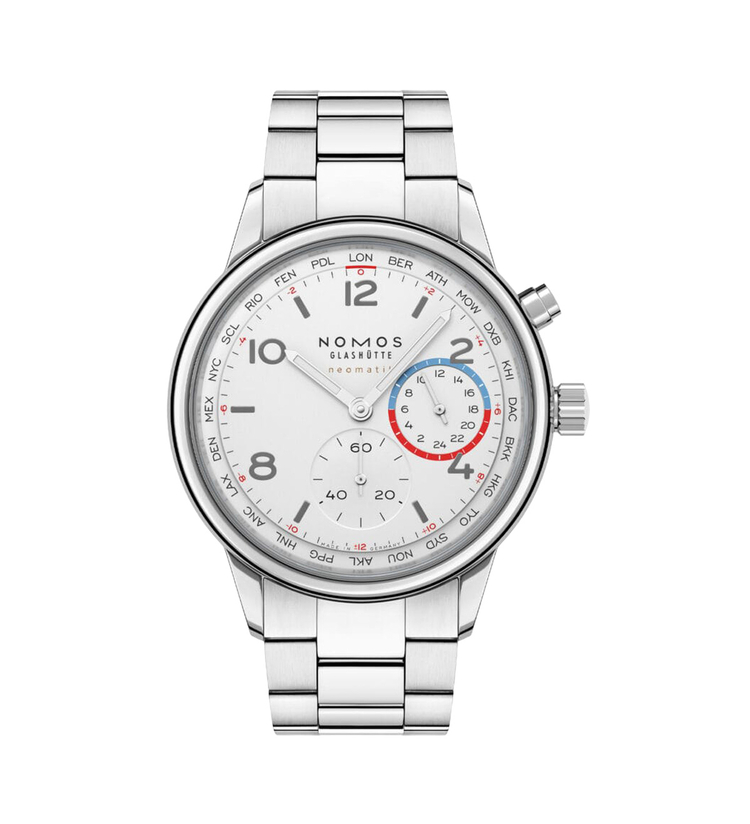 Nomos Club Sport neomatik Worldtimer front