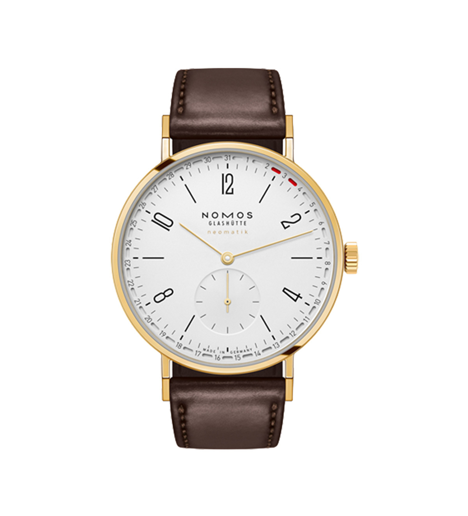 nomos tangente gold neomatik 38 update dor front