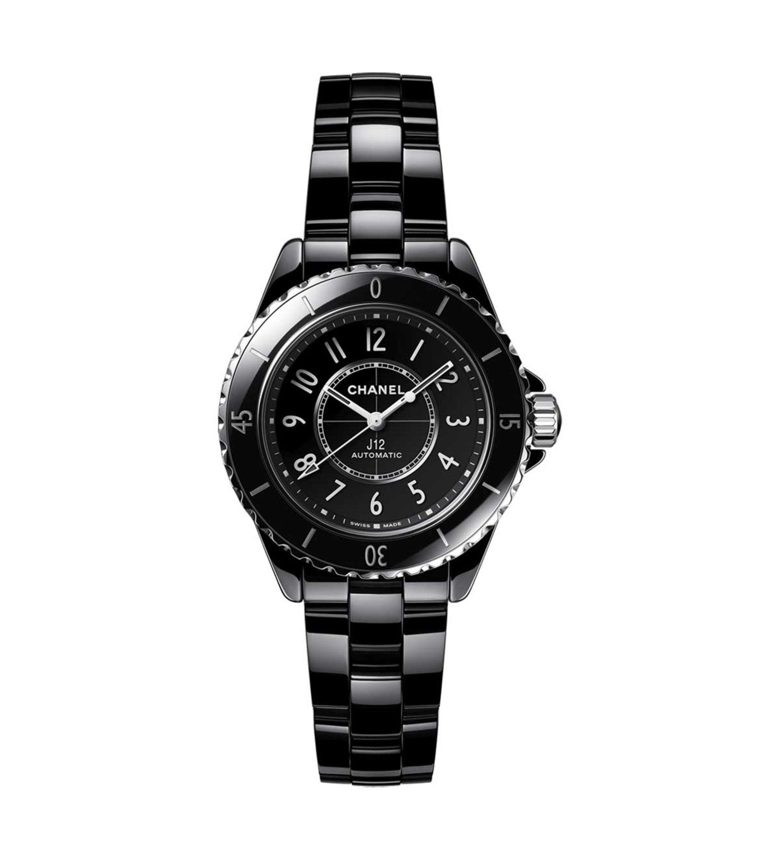 chanel j12 black 33mm H5696 front