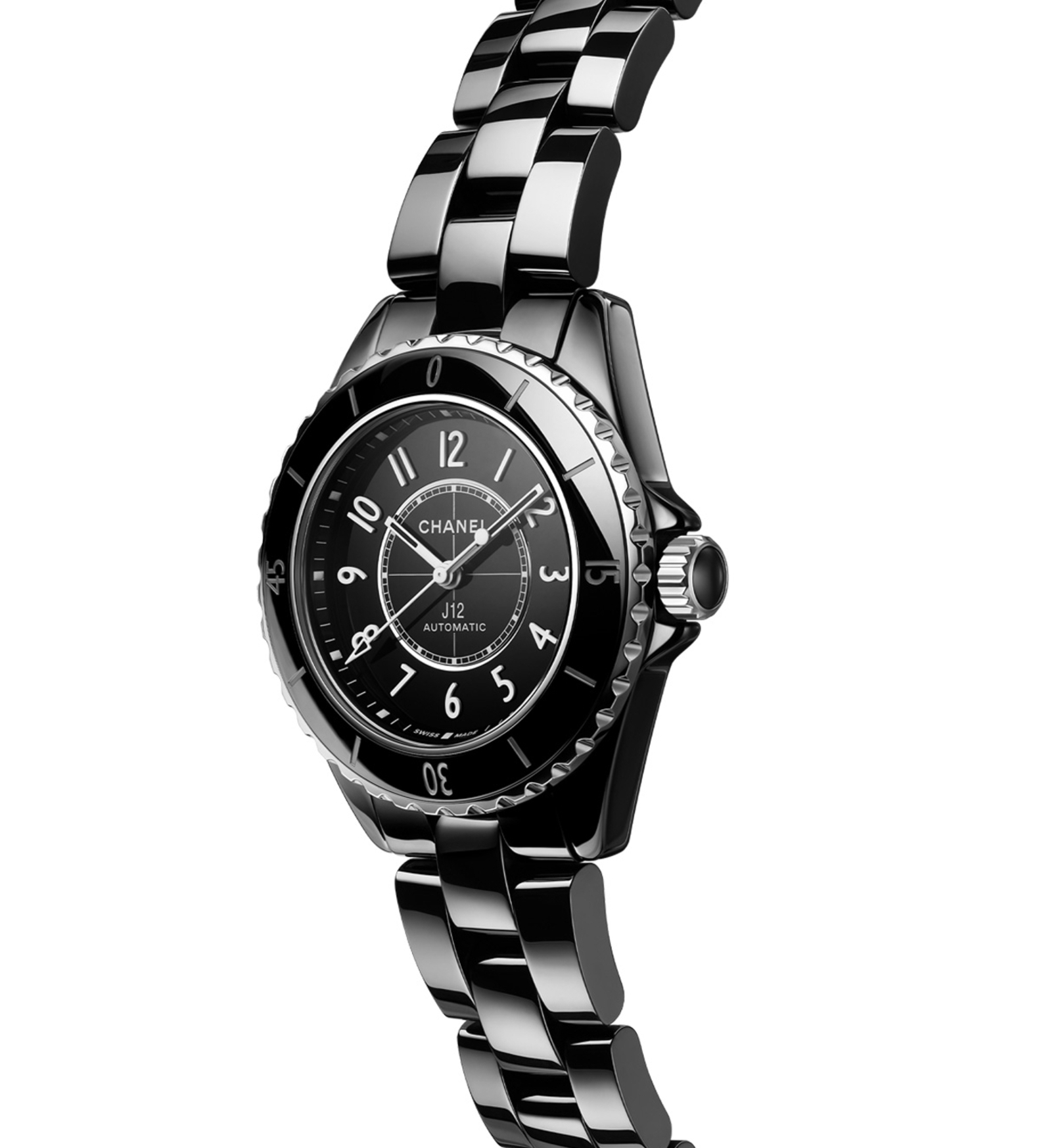 chanel j12 black 33mm H5696 side