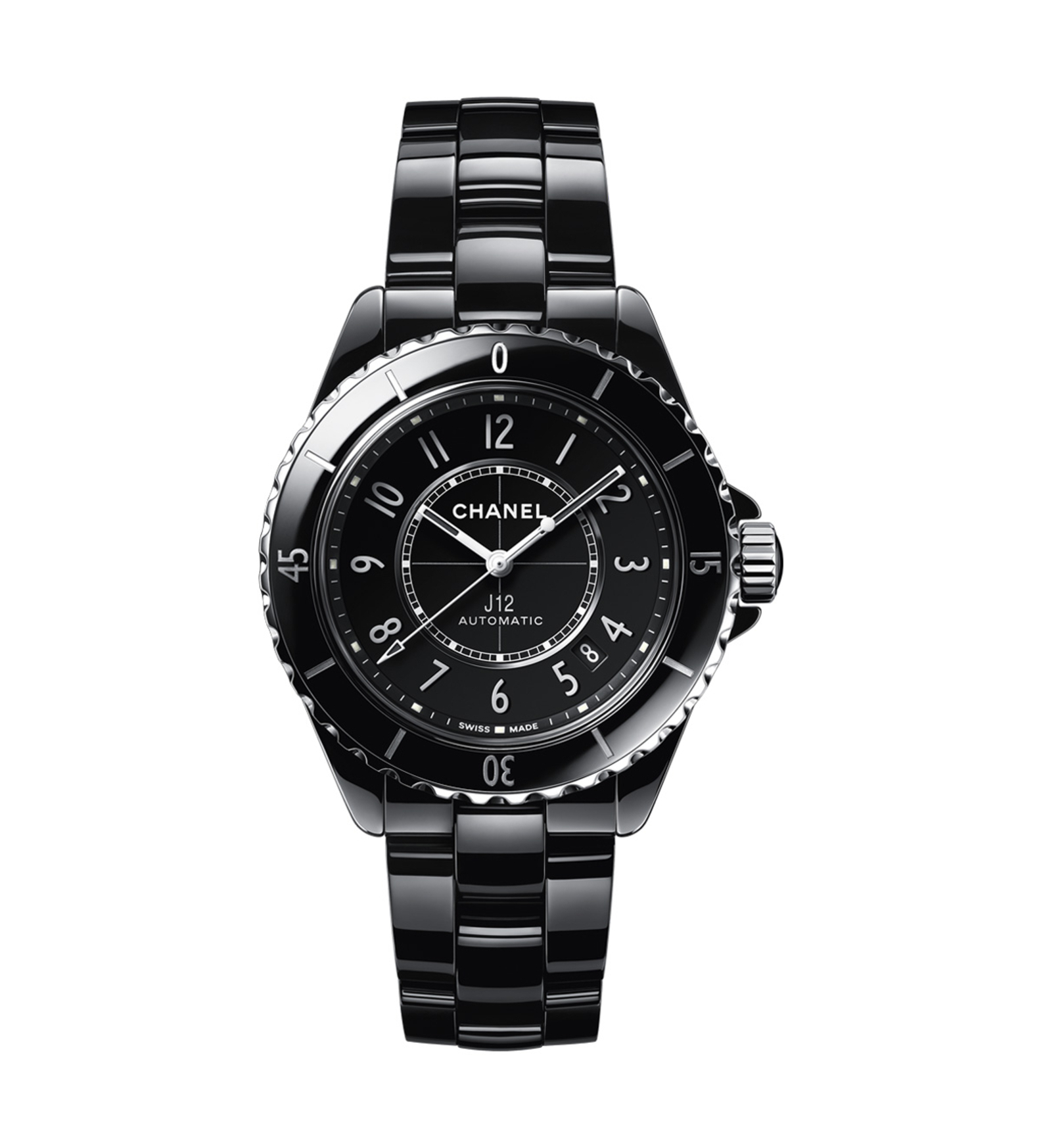 chanel j12 black 38mm H5697 front