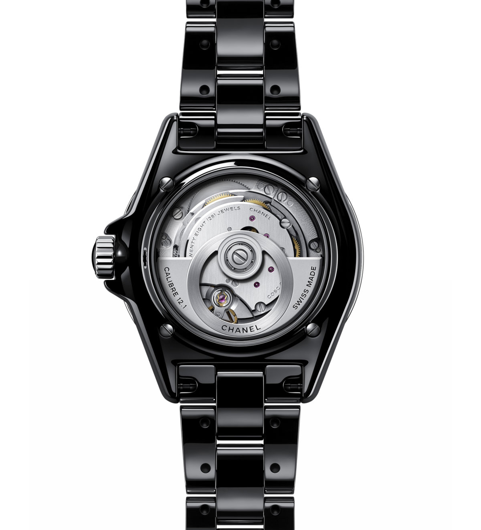 chanel j12 black diamonds 38mm H5702 movement