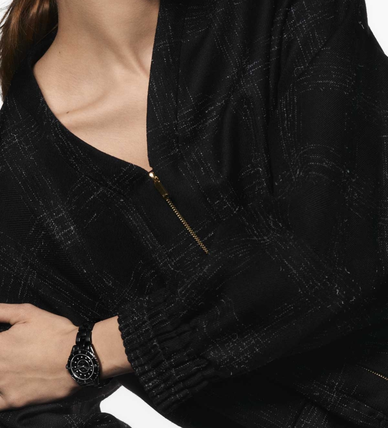 chanel j12 black diamonds 33mm H9742 lifestyle