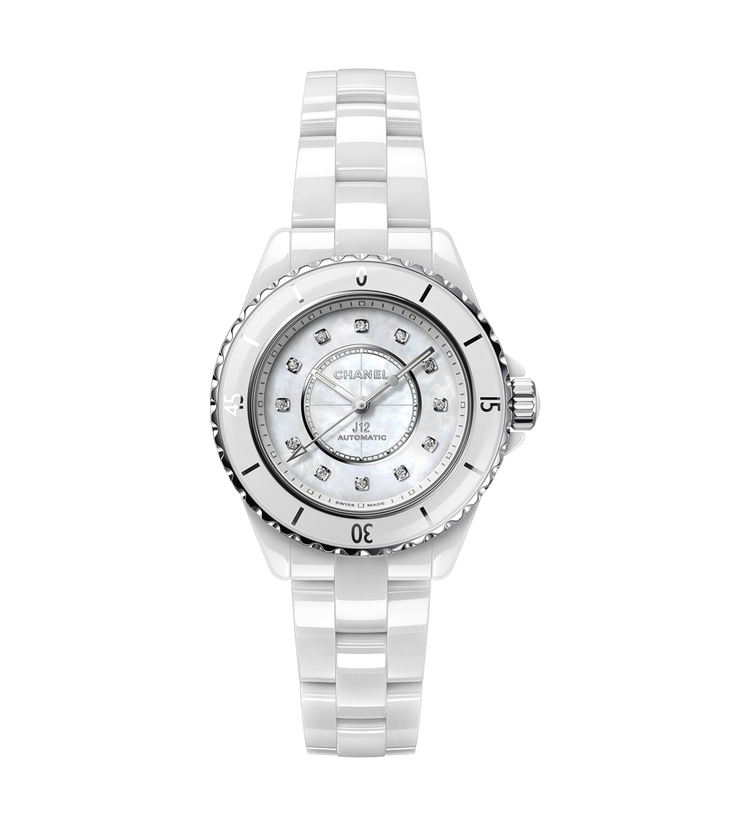 chanel j12 white mop 33mm H10472 front