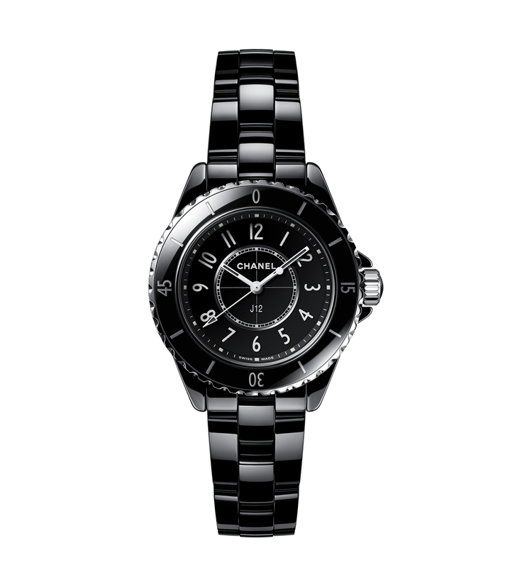 chanel j12 black 33mm H5695 front
