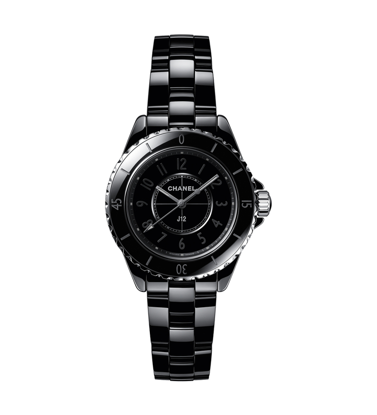 chanel j12 black phantom 33mm H6346 front