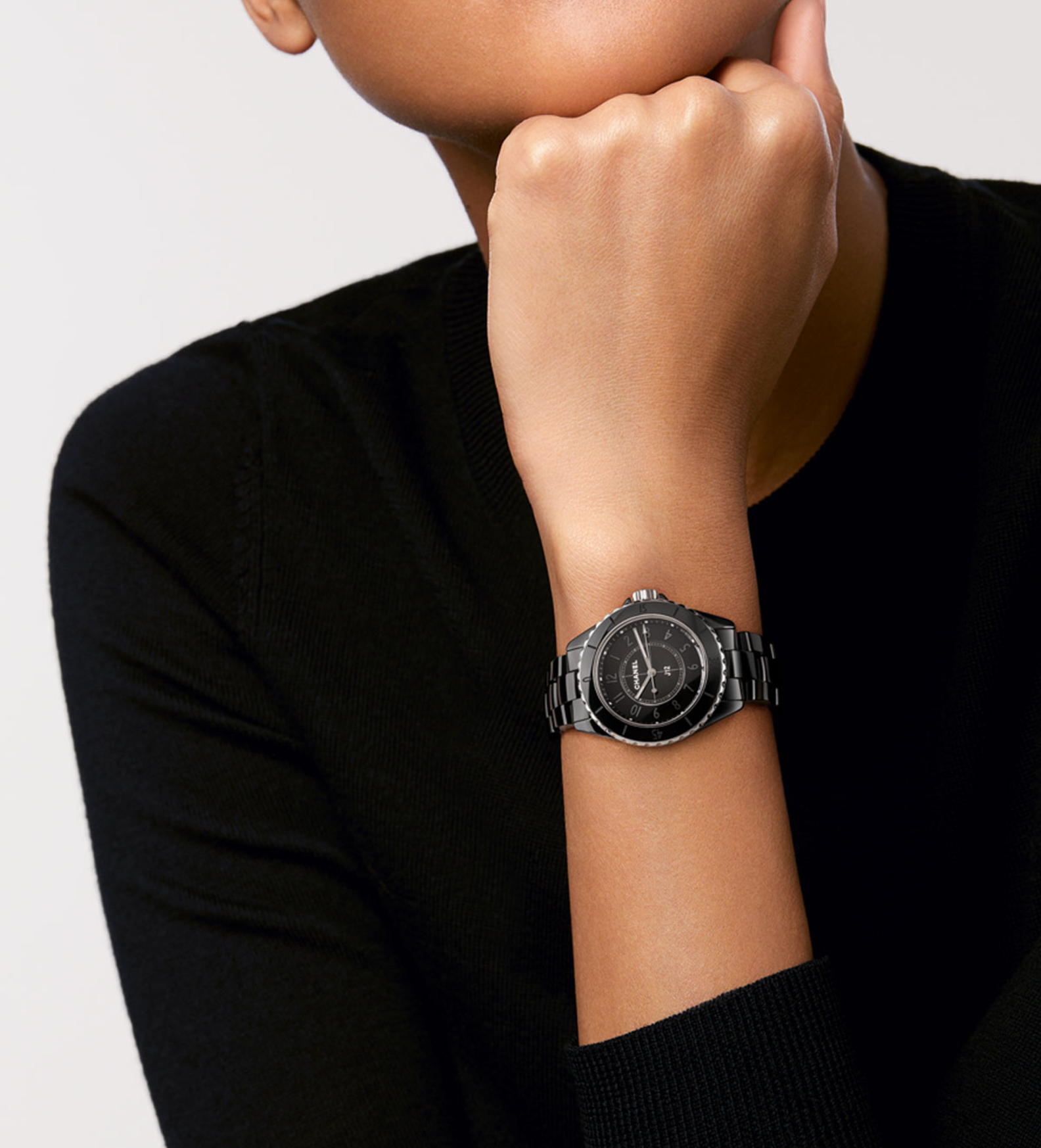 chanel j12 black phantom 33mm H6346 wristshot