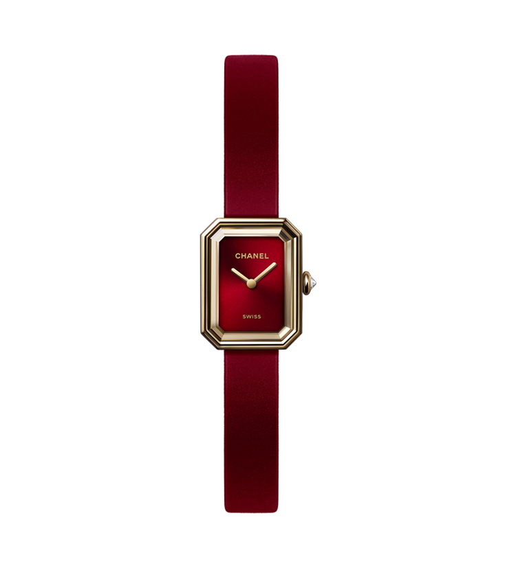 chanel premiere ribbon red watch H9857 front