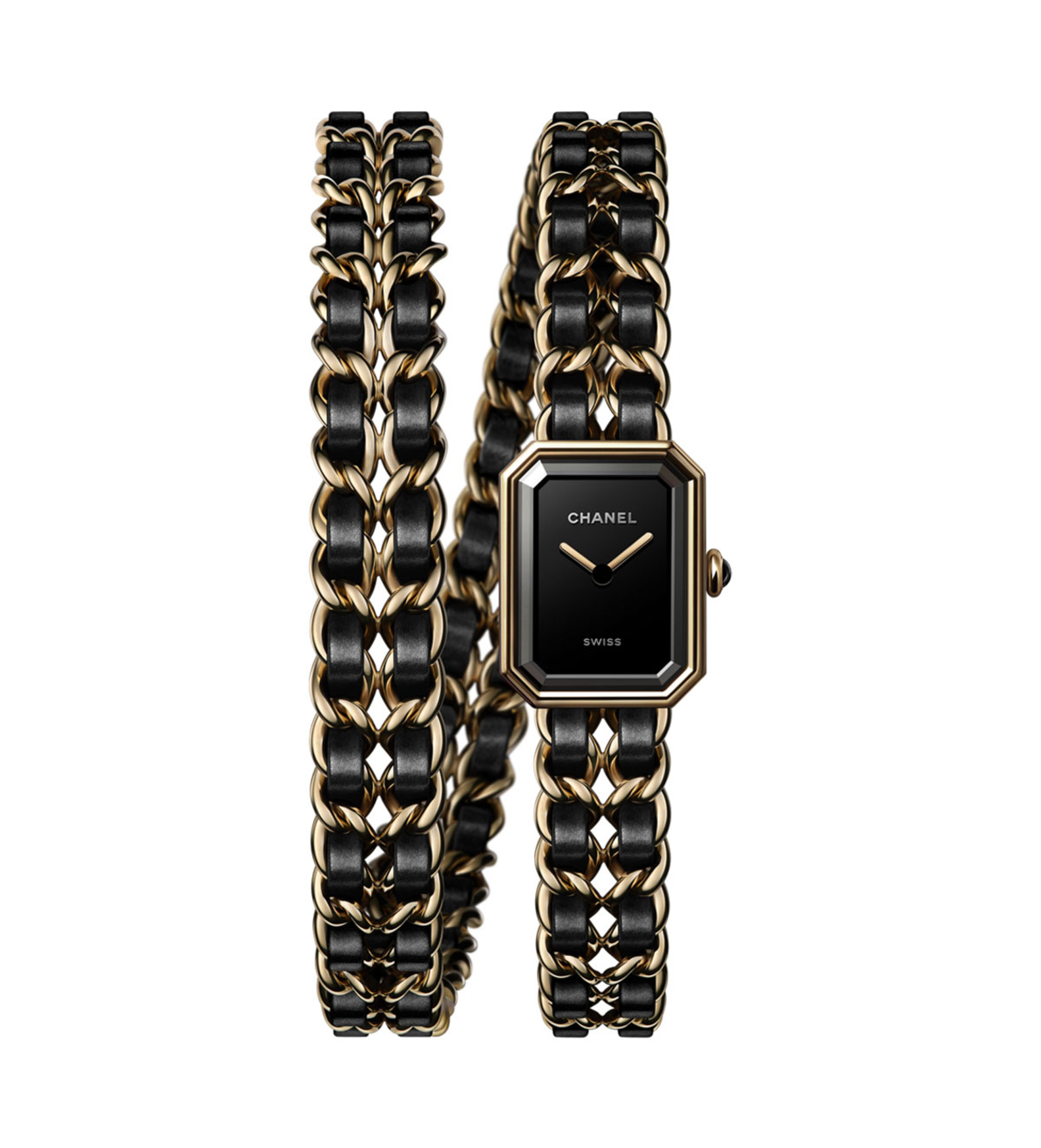 chanel premiere double chain gold watch H10332 front