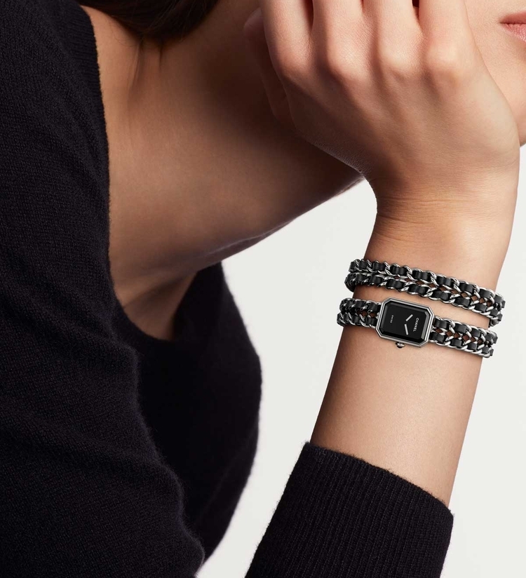chanel premiere double chain watch H10446 wristshot