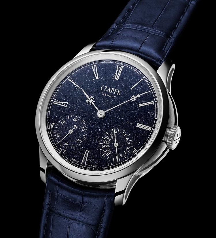 czapek quai des  bergues m midnight in geneva dial