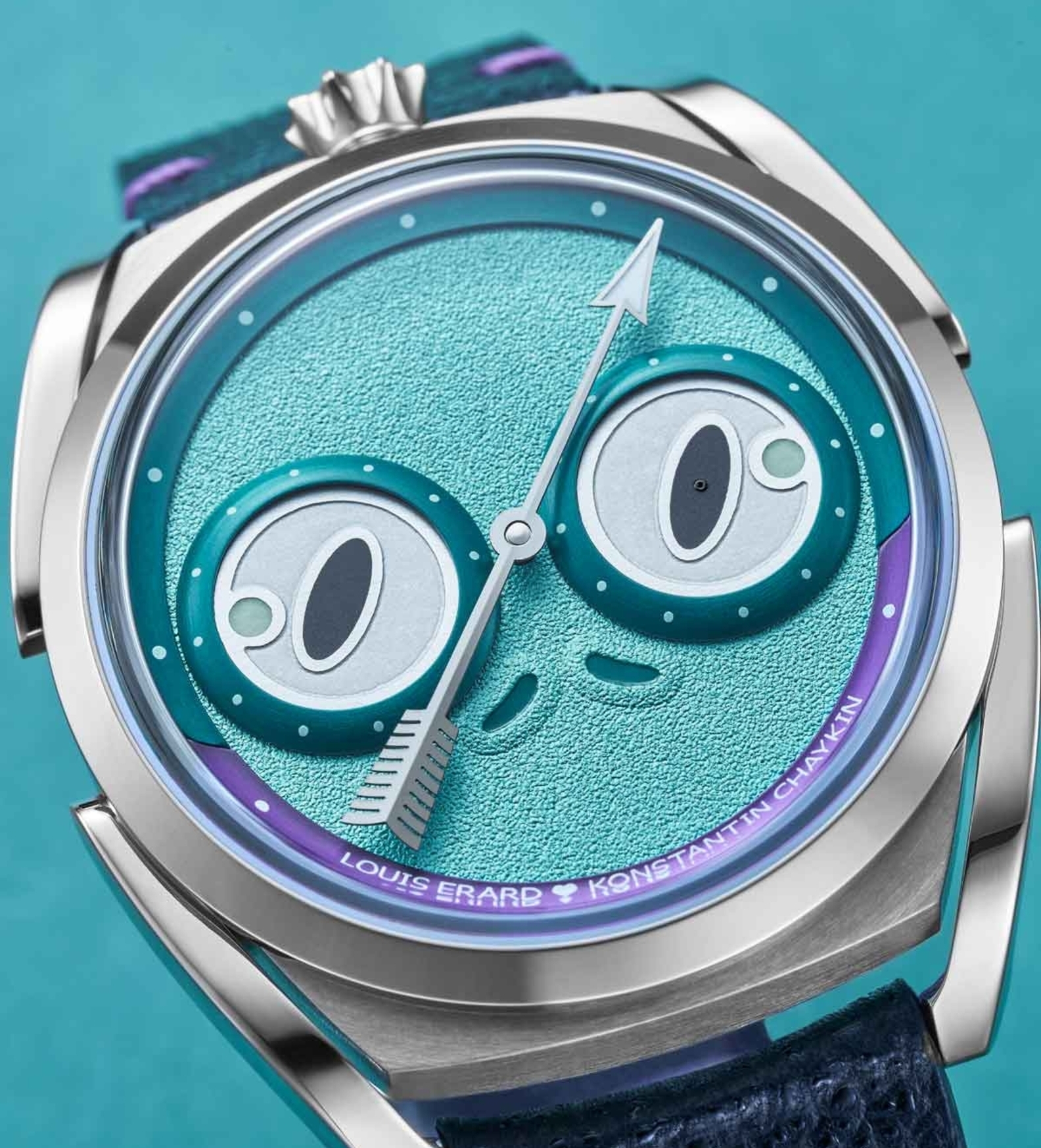 Louis Erard Konstantin Chaykin Unfrogettable Turquoise dial