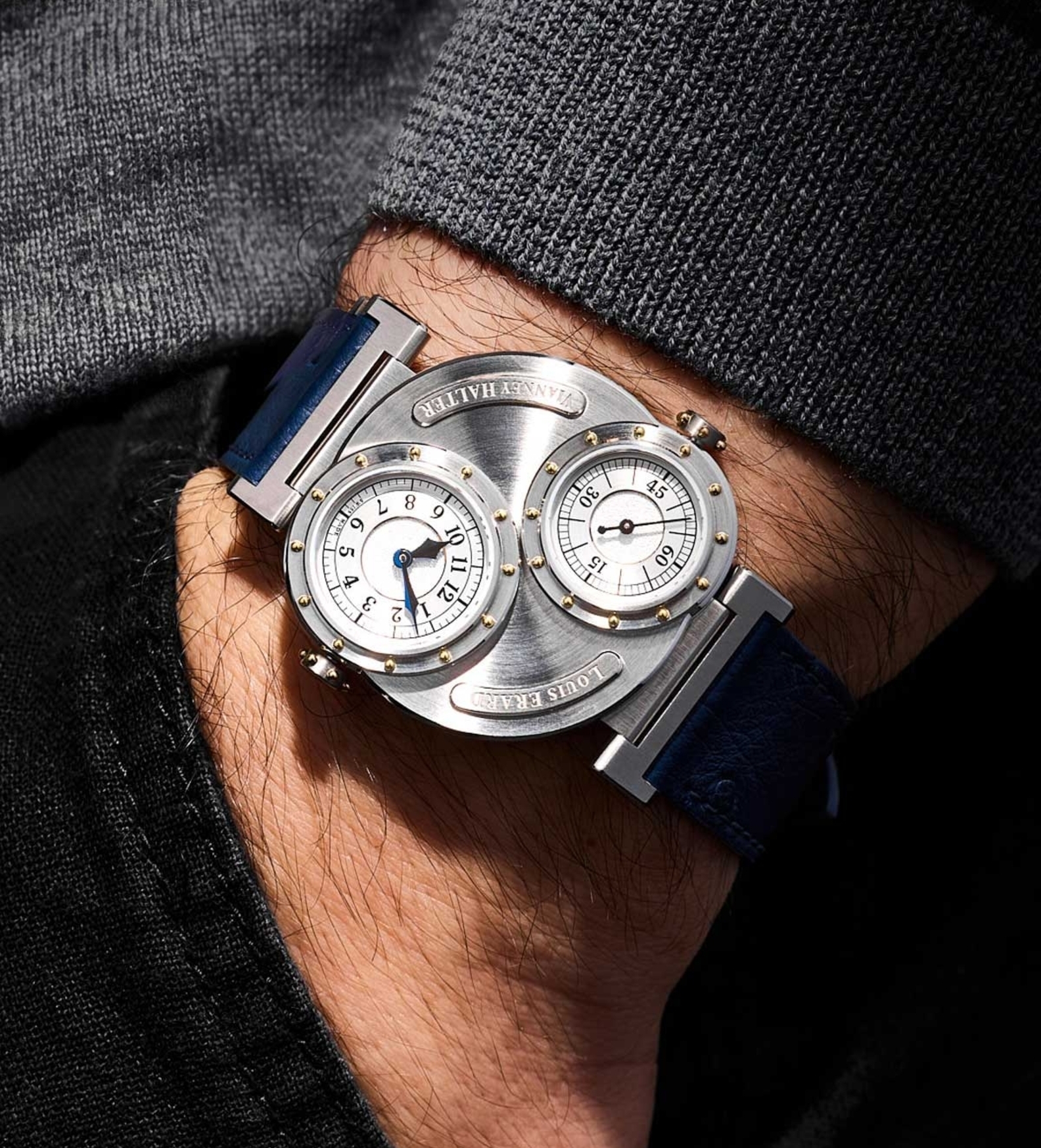 Louis Erard Vianney Halter Futur Anterieur  Silver wristshot