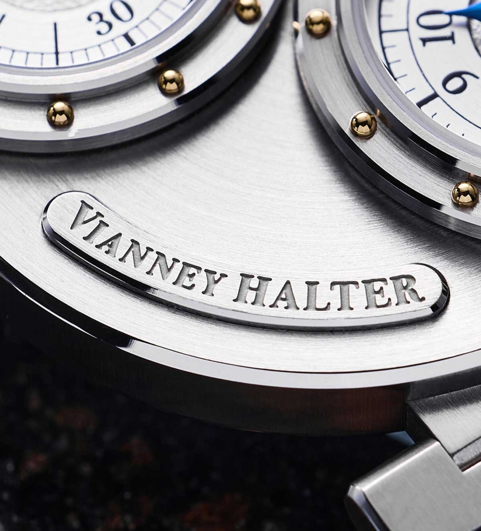 Louis Erard Vianney Halter Futur Anterieur  Silver macro