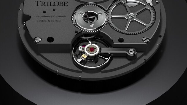 trilobe watch mechanism