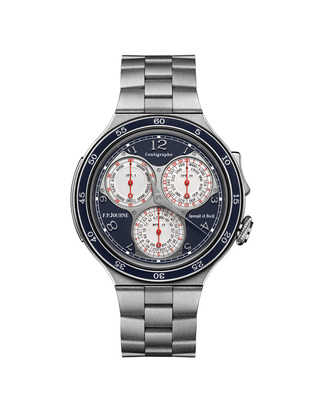Centigraphe_fpjourne_platinum_blue_dial_front