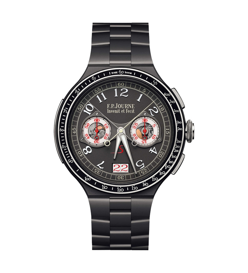 Chronographe_Rattrapante_titanium_fpjourne_grey_dial_front