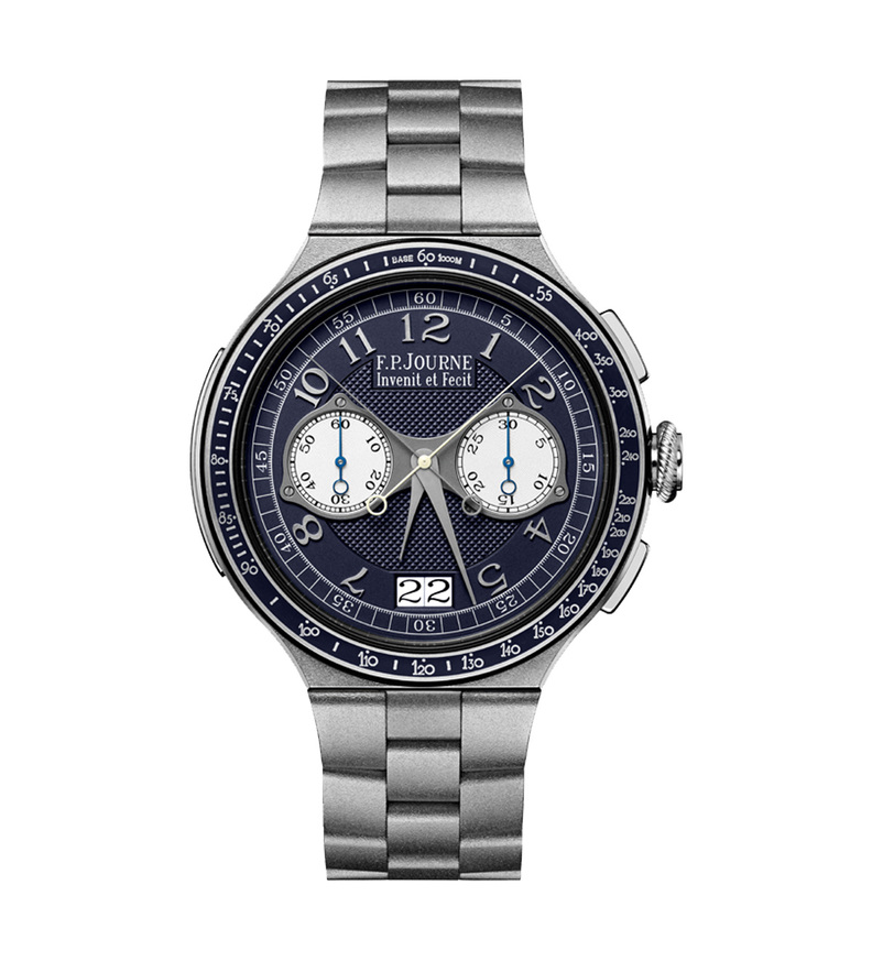 Chronographe_Rattrapante_platinum_fpjourne_blue_dial_front