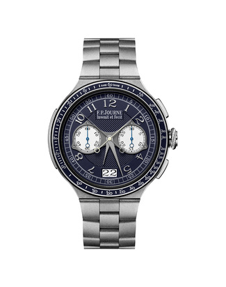 Chronographe_Rattrapante_platinum_fpjourne_blue_dial_front